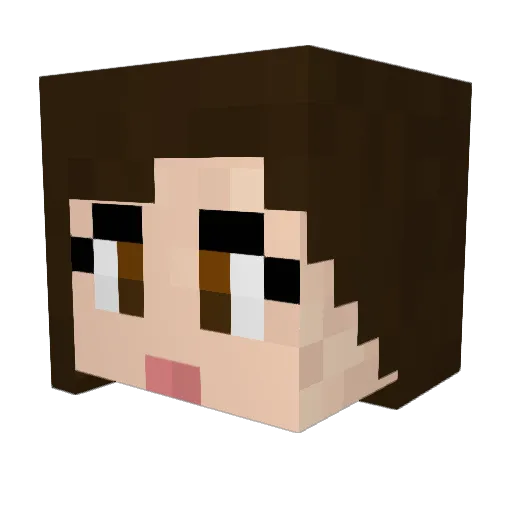 miss0 Minecraft avatar head, 3D render
