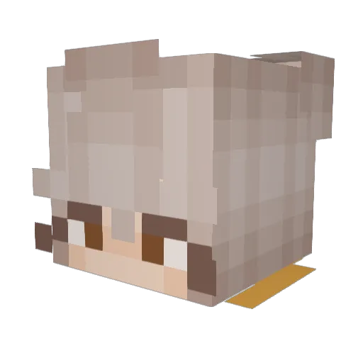 missMoonly Minecraft avatar head, 3D render