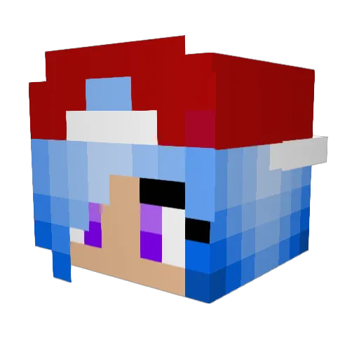 miss_creeper13 Minecraft avatar head, 3D render