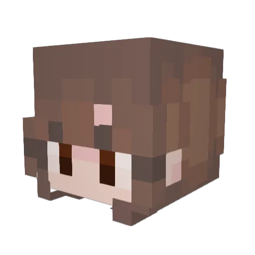 miss_emeraldcow Minecraft avatar head, 3D render