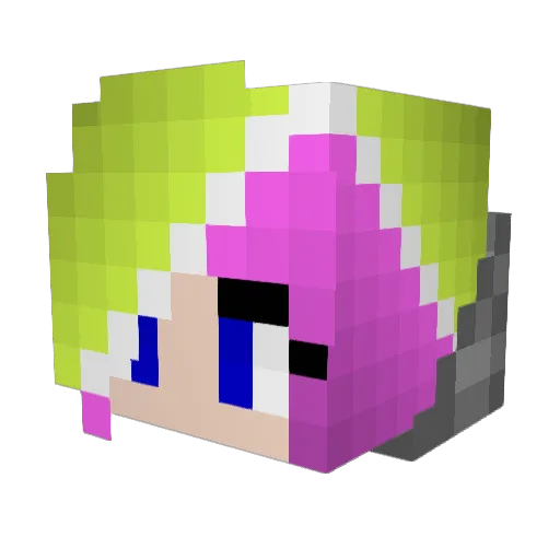 miss_glorious Minecraft avatar head, 3D render
