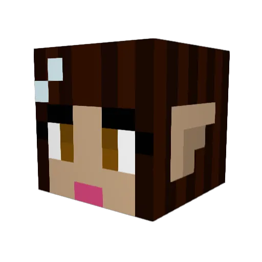 miss_kemi Minecraft avatar head, 3D render
