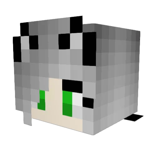miss_markov Minecraft avatar head, 3D render