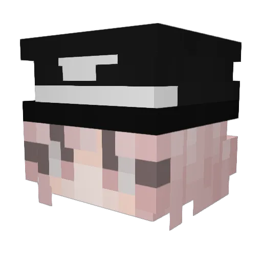 miss_pisya Minecraft avatar head, 3D render