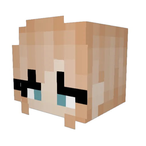 miss_understoof Minecraft avatar head, 3D render