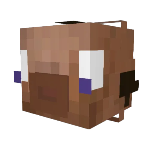 missajq Minecraft avatar head, 3D render