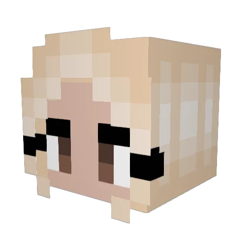 missanthropocene Minecraft avatar head, 3D render