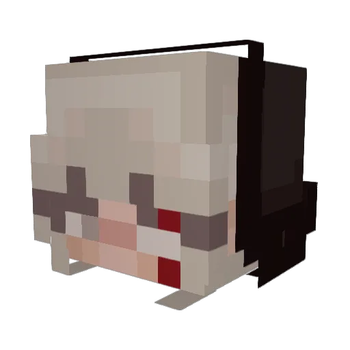 missayleks_ Minecraft avatar head, 3D render