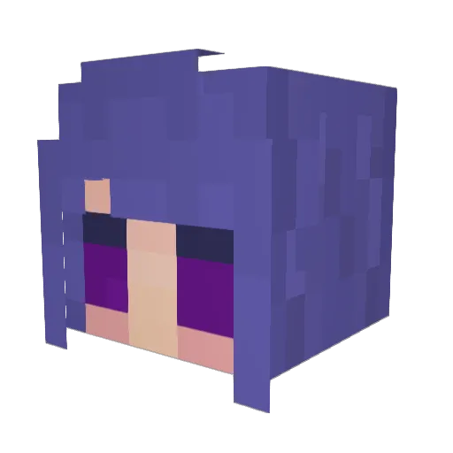 missayumi Minecraft avatar head, 3D render
