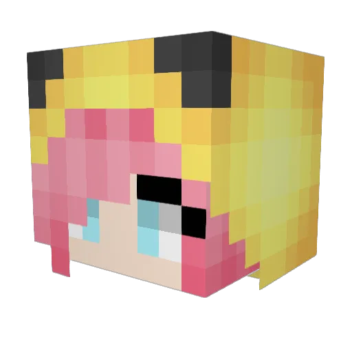 misschacha131 Minecraft avatar head, 3D render