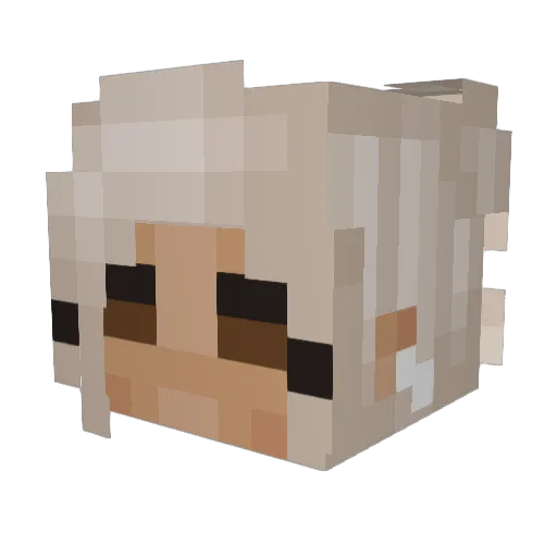 misschrissii Minecraft avatar head, 3D render