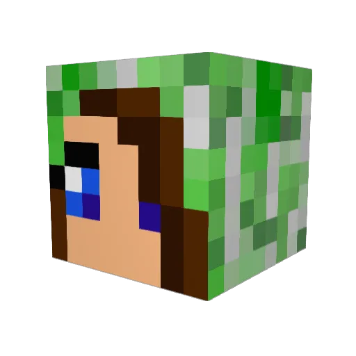 misscraft07 Minecraft avatar head, 3D render