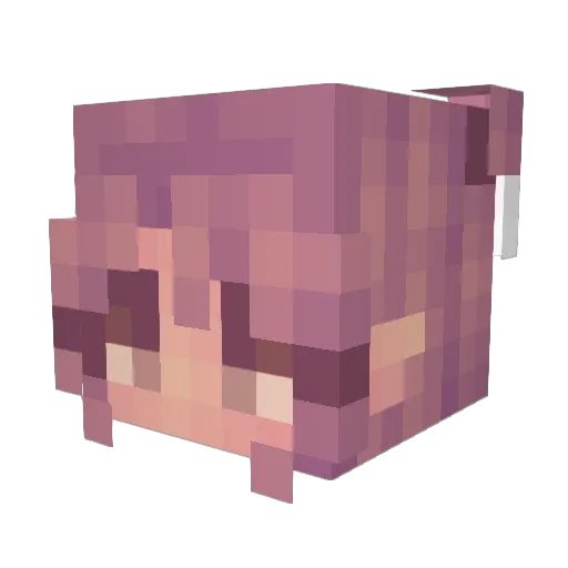 missdharma Minecraft avatar head, 3D render