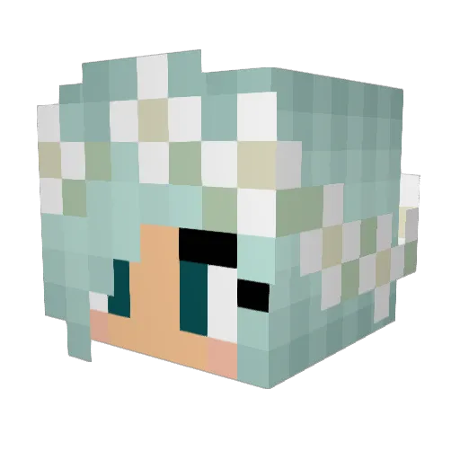 missfirebird Minecraft avatar head, 3D render