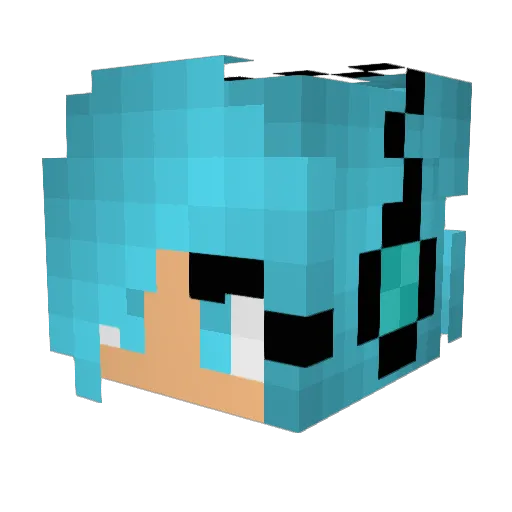 missgamer2012 Minecraft avatar head, 3D render