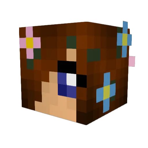 misshopp Minecraft avatar head, 3D render