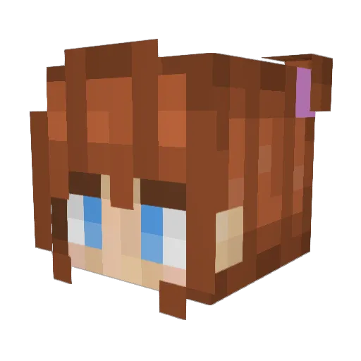 missi19 Minecraft avatar head, 3D render