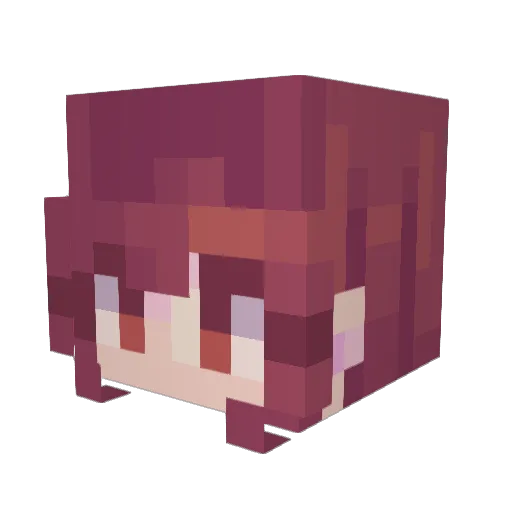 missieTink Minecraft avatar head, 3D render