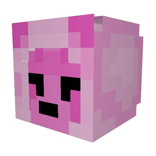 missingcassette Minecraft avatar head, 3D render