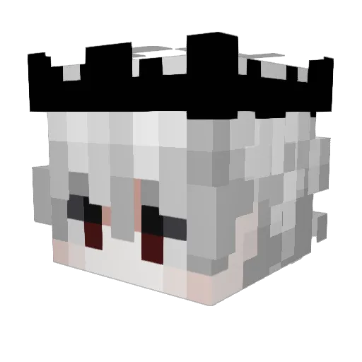 missingforheaven Minecraft avatar head, 3D render