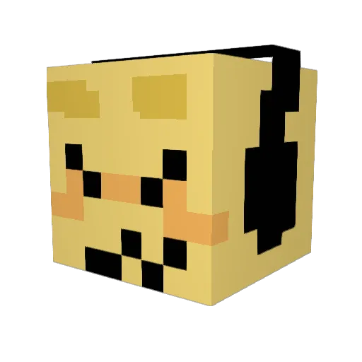 missingte3th Minecraft avatar head, 3D render
