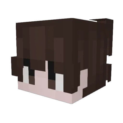 missingtextureOZ Minecraft avatar head, 3D render