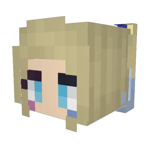 missjra9 Minecraft avatar head, 3D render