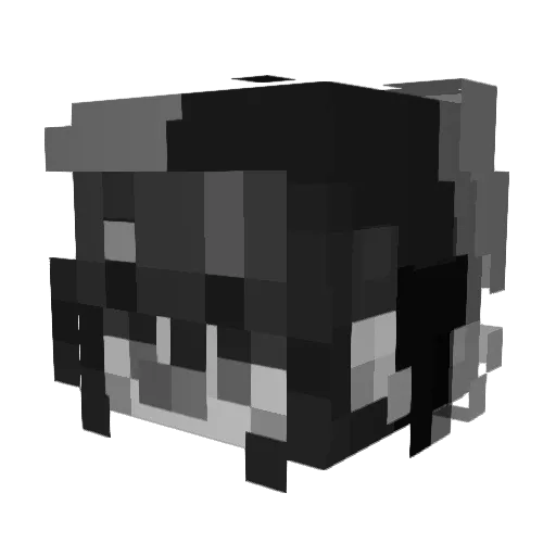 misskataclysm Minecraft avatar head, 3D render
