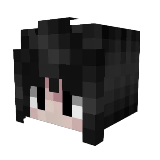missluiz Minecraft avatar head, 3D render
