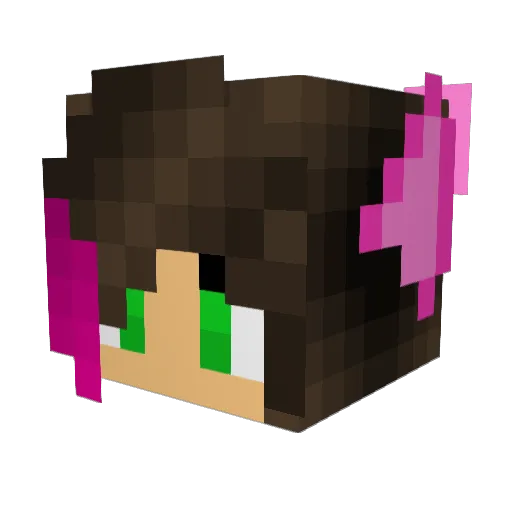missm123 Minecraft avatar head, 3D render