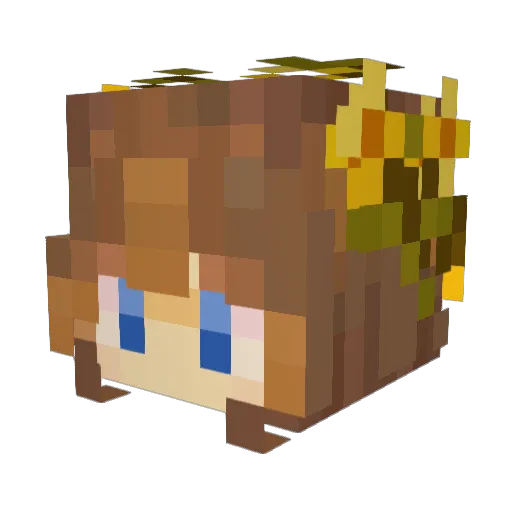 missmarge Minecraft avatar head, 3D render