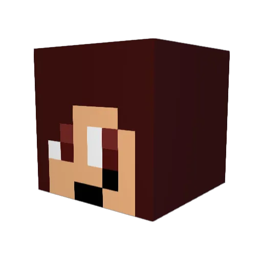 missmellisamall Minecraft avatar head, 3D render