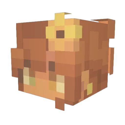 missmellody Minecraft avatar head, 3D render