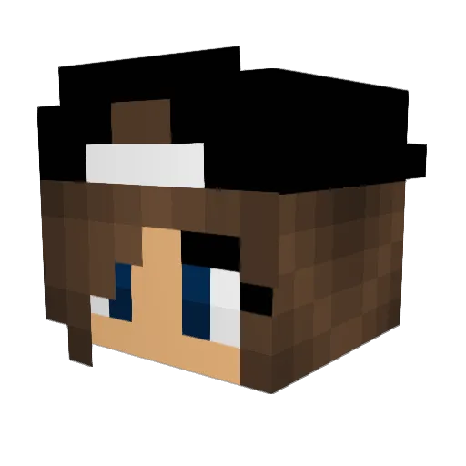 missminerx Minecraft avatar head, 3D render
