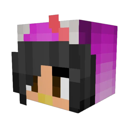 missmtz Minecraft avatar head, 3D render