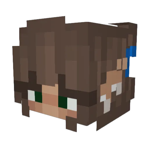 misspoppy1 Minecraft avatar head, 3D render