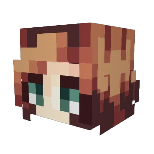 missserenae Minecraft avatar head, 3D render