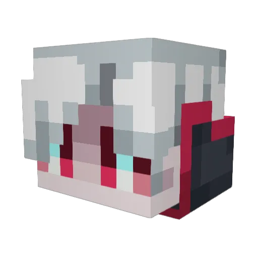 misssinformation Minecraft avatar head, 3D render