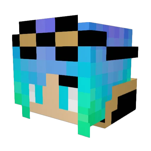 misssmies Minecraft avatar head, 3D render