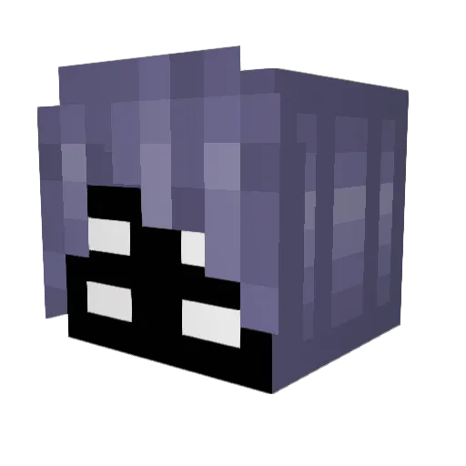 misstify Minecraft avatar head, 3D render