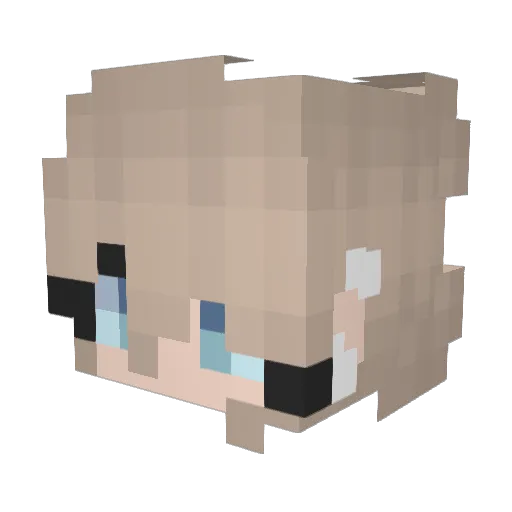 missunicornlady Minecraft avatar head, 3D render