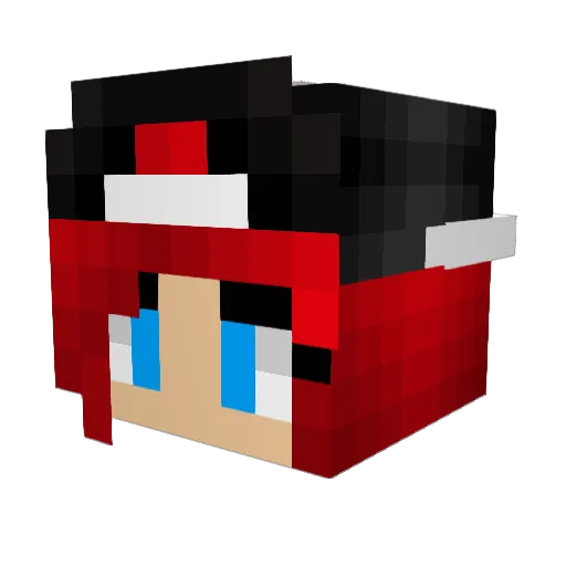 missy221 Minecraft avatar head, 3D render
