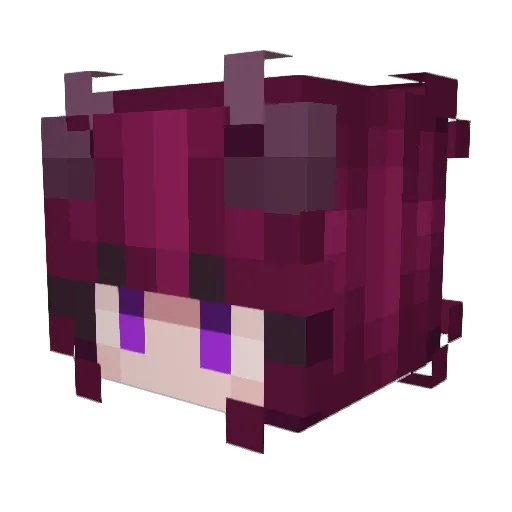 missytochter Minecraft avatar head, 3D render