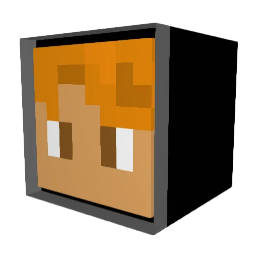 mista_Guy Minecraft avatar head, 3D render