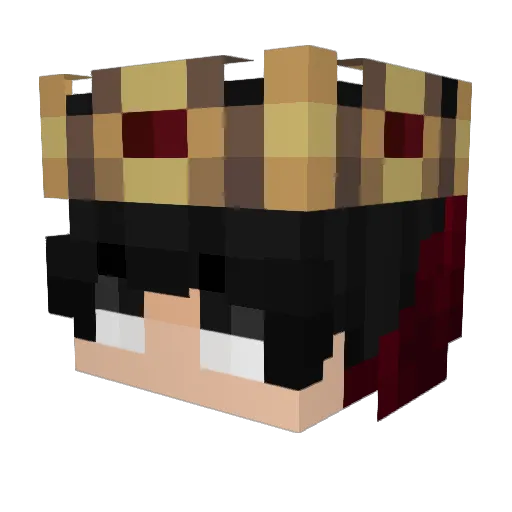 mistab_ Minecraft avatar head, 3D render