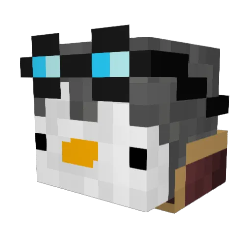 mistakexp Minecraft avatar head, 3D render