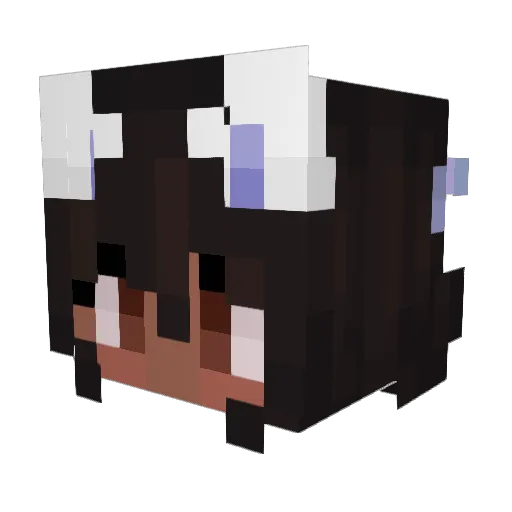 misten21 Minecraft avatar head, 3D render
