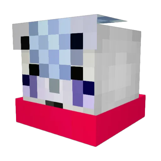 misteon24 Minecraft avatar head, 3D render