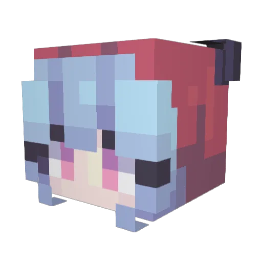 misteonx Minecraft avatar head, 3D render
