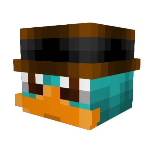 misterC4guy Minecraft avatar head, 3D render